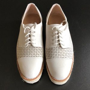 Urge - kt oxford suede platform sneaker / jute trim